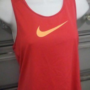 EUC Women's NIKE Dri Fit Tank Orange Sz Medium